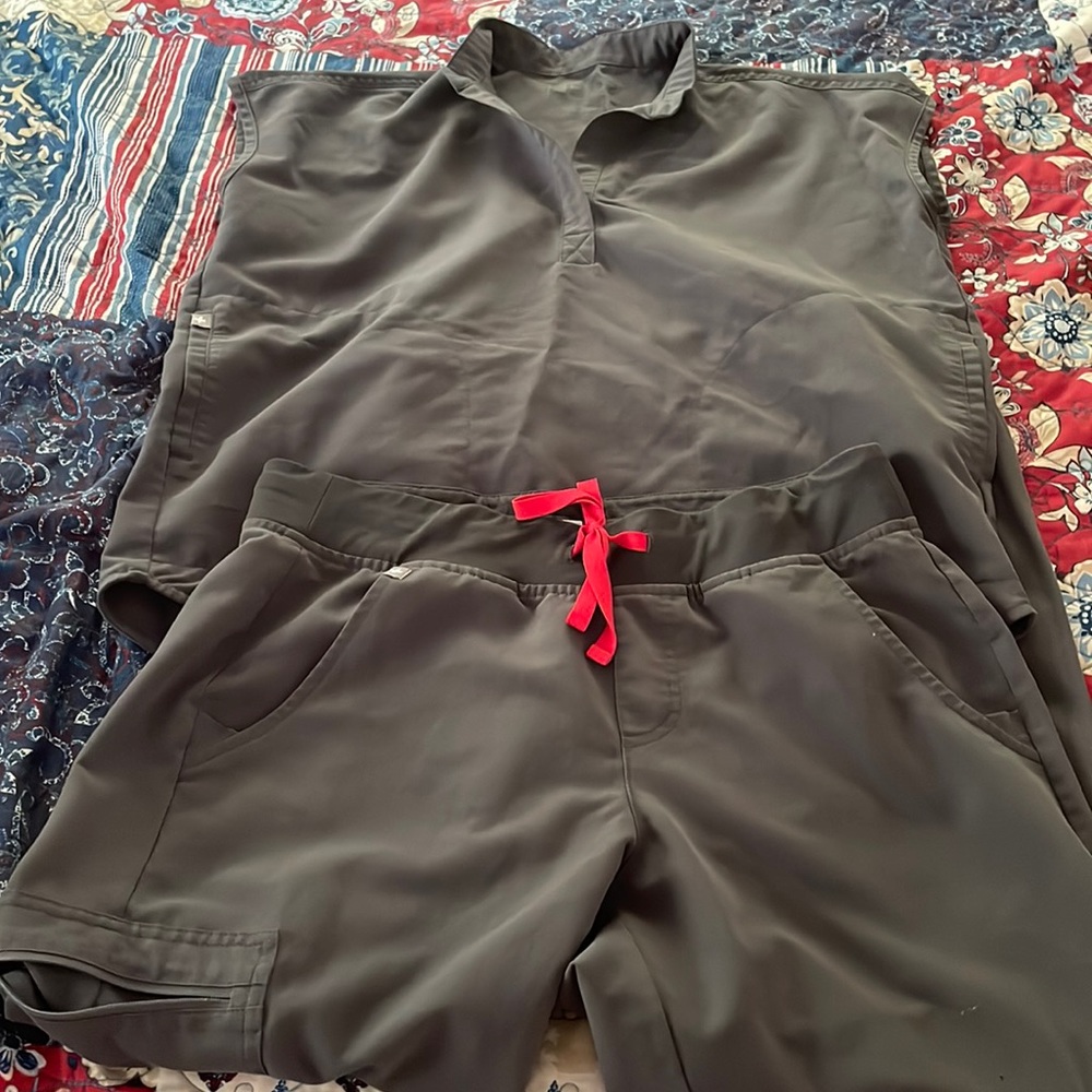 Figs healthcare worker scrubs.